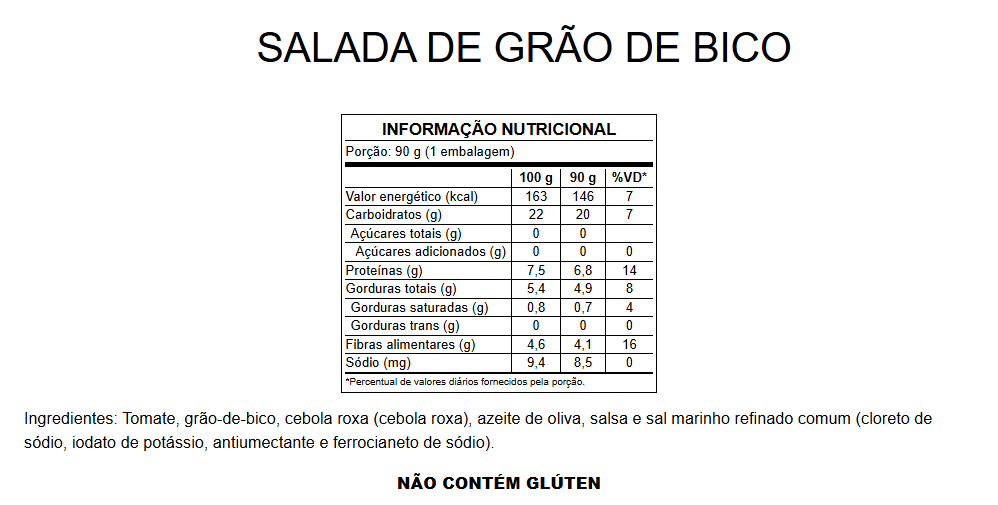 Salada de Grão de Bico