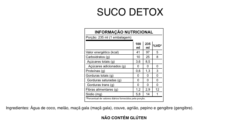 Suco Detox