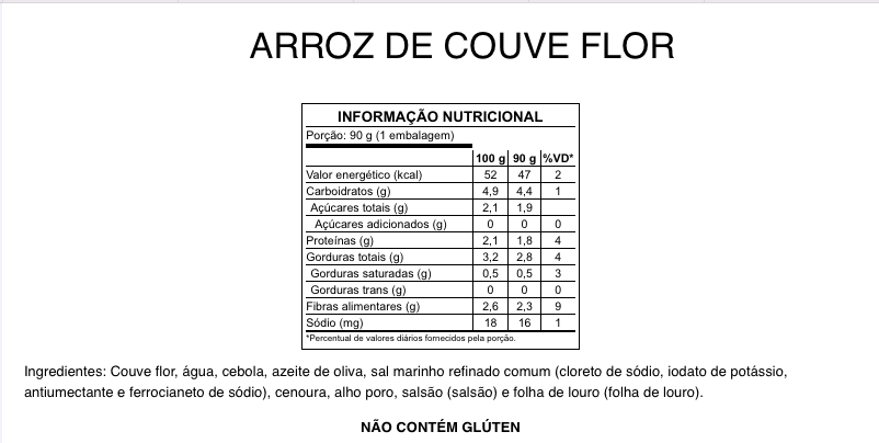 Arroz de Couve Flor