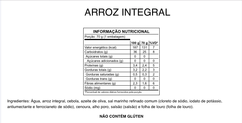 Arroz integral