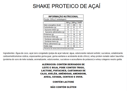 Shake Proteico de Açaí