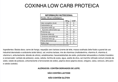 Coxinha Low Carb Proteica