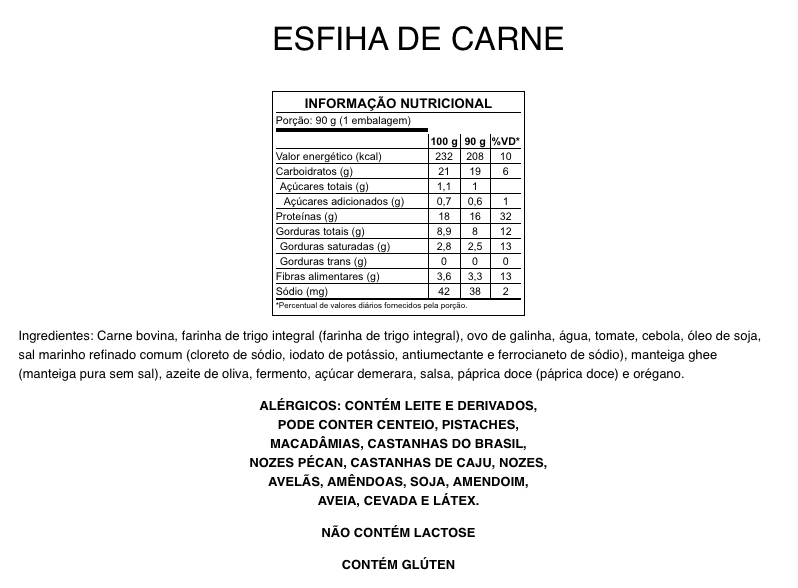Esfiha de Carne