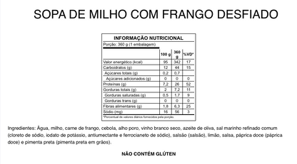 Sopa de Milho com Frango