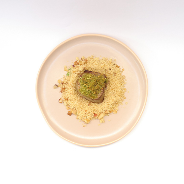 Medalhão com Crosta de Parmesão e Ervas