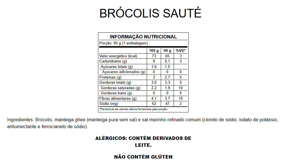 Brócolis Sauté