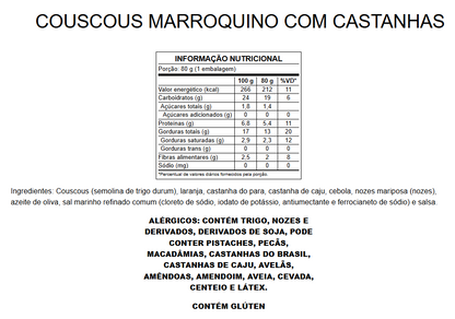 Couscous Marroquino com Castanhas