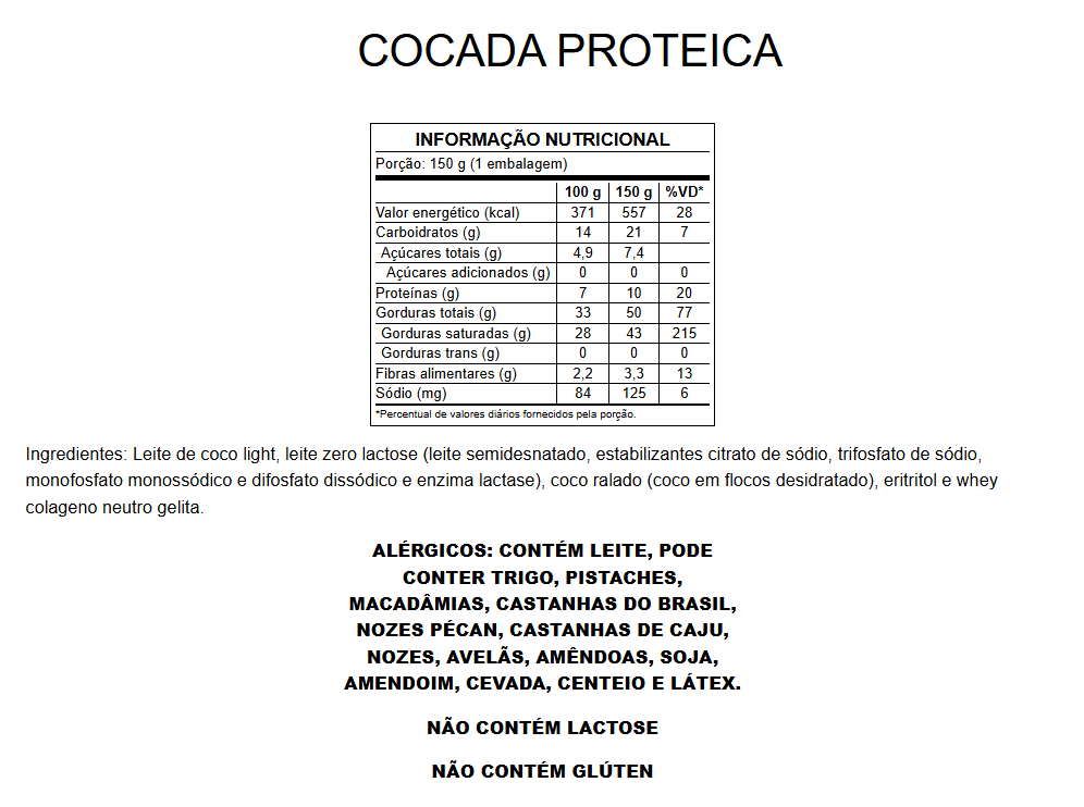 Cocada Proteica