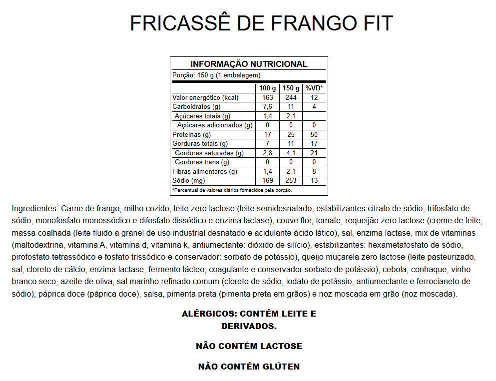 Fricassê de Frango