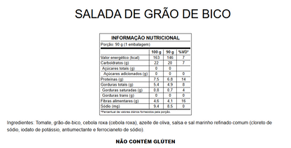 Salada de Grão de Bico